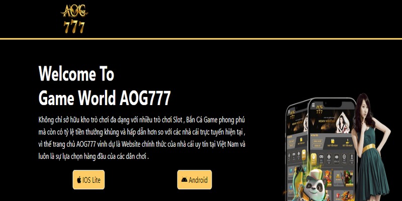 Hướng dẫn cách tải app AOG777 trên IOS và Android